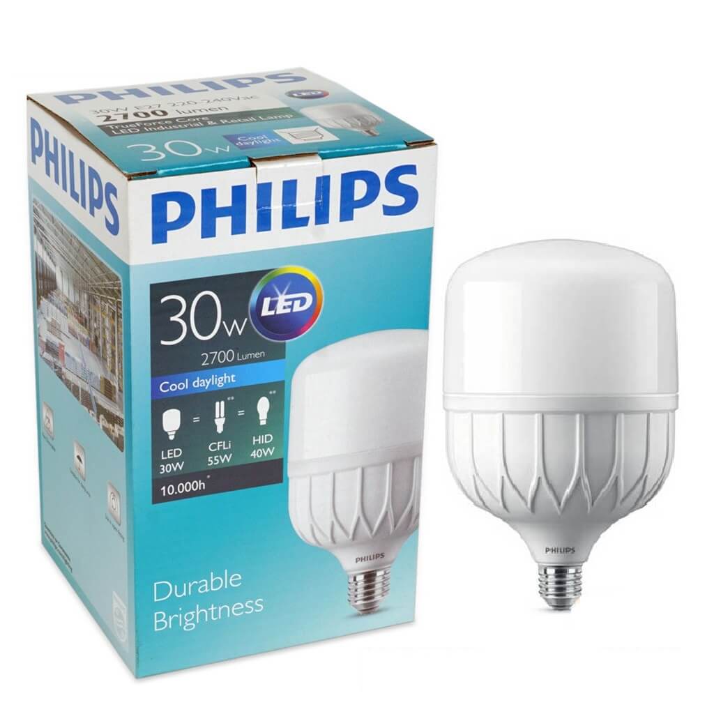 Bóng đèn Led trụ Philips TForce Core HB 18 20W E27 6500K 230V hiệu suất