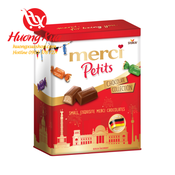 Hộp quà sô cô la hỗn hợp Merci Petits Chocolate Collection 250g