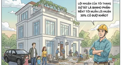 Lợi nhuận của tôi trong dự toán là bao nhiêu %?Tôi muốn 30% có được không?