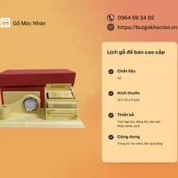 Lịch Gỗ để bàn cao cấp