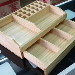 Khay gỗ trang điểm