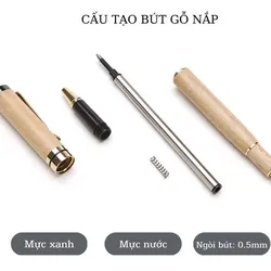 Bút gỗ khắc tên tặng cha mẹ