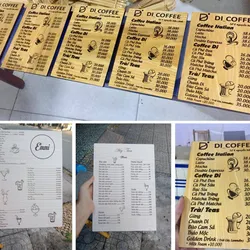 Nhận Thiết Kế Làm Bảng Menu Gỗ |