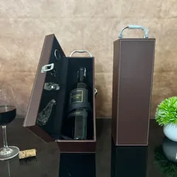 Hộp rượu vang bằng da 1 chai