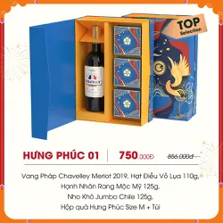 Hộp Quà Tết Đẹp Hưng Thịnh 01