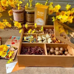 Khay mứt tết bằng gỗ cao cấp