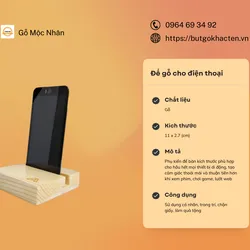 Đế gỗ cho điện thoại