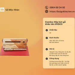 Qùa tặng bút gỗ khắc tên