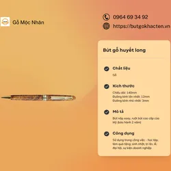 Bút gỗ xoay huyết long cao cấp