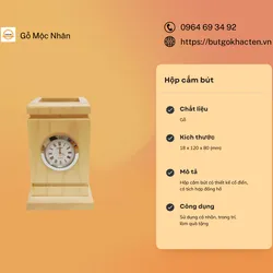 Hộp Cắm Bút Bằng Gỗ