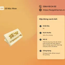 Hộp Đựng Card Visit Gỗ Cao Cấp Maple