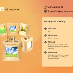 Hộp ống bút khung hình đa năng