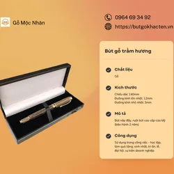 Bút Gỗ Trầm Hương Cao Cấp