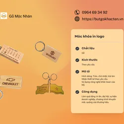 Quà tặng sự kiện gỗ dưới 100k