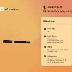 BÚT GỖ MUN KHẮC TÊN CAO CẤP