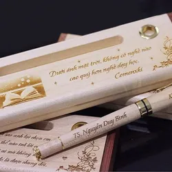 Bút gỗ khắc tên ngày nhà giáo việt nam 20.11