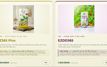 Tinh hoa thảo mộc EZ365 & EZDD365 quý chắt trong từng giọt