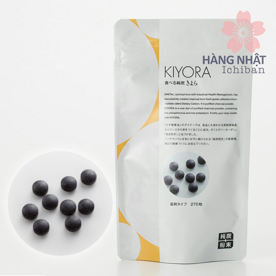 Viên Uống Bột Than Nguyên Chất Kiyora - Cải Thiện Sức Khỏe Thận Hiệu Quả Viên Uống Bột Than Nguyên Chất Kiyora - Cải Thiện Sức Khỏe Thận Hiệu Quả