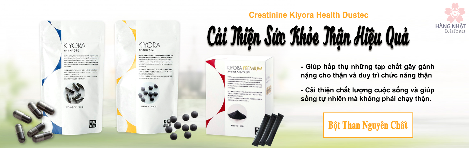 Viên Uống Bột Than Nguyên Chất Kiyora - Cải Thiện Sức Khỏe Thận Hiệu Quả Viên Uống Bột Than Nguyên Chất Kiyora - Cải Thiện Sức Khỏe Thận Hiệu Quả