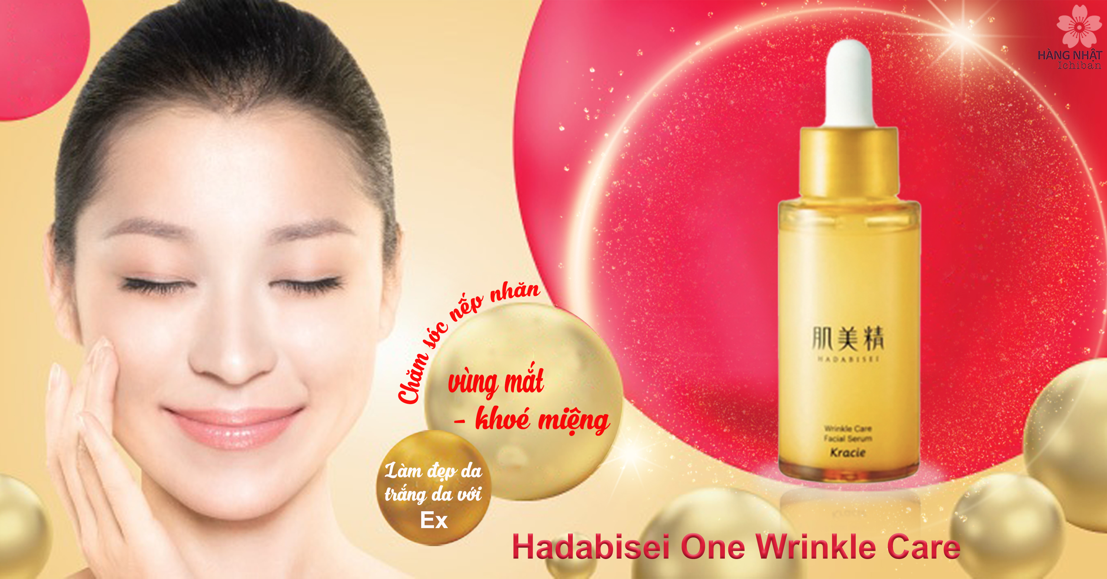 Tinh chất dưỡng ẩm chống lão hoá vùng mắt và khoé miệng Hadabisei One Wrinkle Care Tinh chất dưỡng ẩm chống lão hoá vùng mắt và khoé miệng Hadabisei One Wrinkle Care