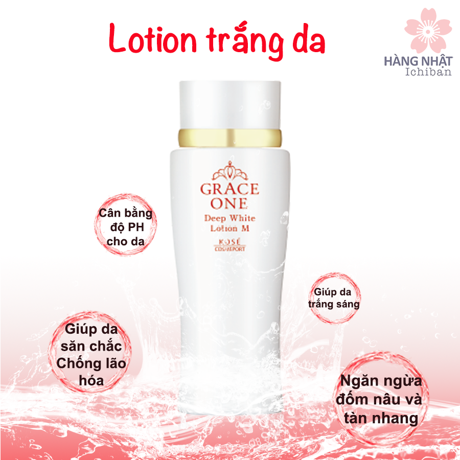Lotion trắng da Grace One dành cho phụ nữ từ 50 tuổi Lotion trắng da Grace One dành cho phụ nữ từ 50 tuổi
