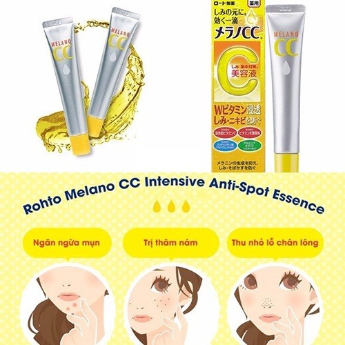 Bộ melano cc dưỡng trắng da mờ thâm