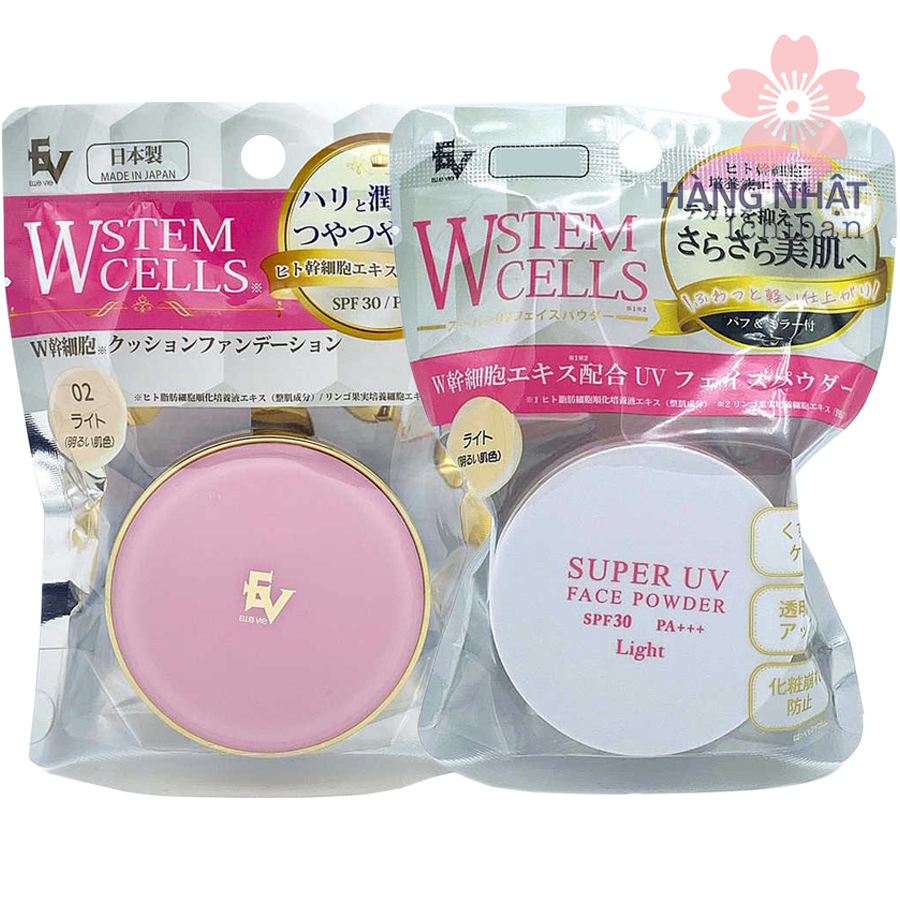 Bộ Phấn Elle Vie Tế Bào Gốc W UV SPF30 - Đẹp Tự Nhiên, Bảo Vệ Toàn Diện Bộ Phấn Elle Vie Tế Bào Gốc W UV SPF30 - Đẹp Tự Nhiên, Bảo Vệ Toàn Diện