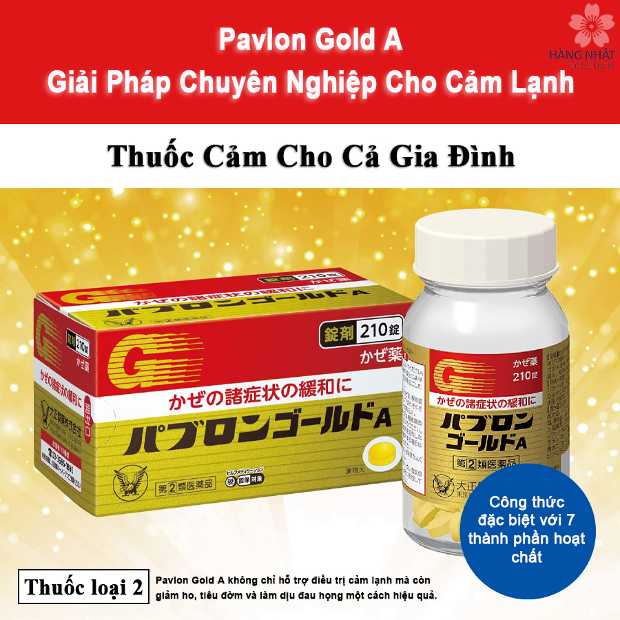 Viên Cảm Cúm Pavlon Gold A - Giải Pháp Chuyên Nghiệp Cho Cảm Lạnh Viên Cảm Cúm Pavlon Gold A - Giải Pháp Chuyên Nghiệp Cho Cảm Lạnh