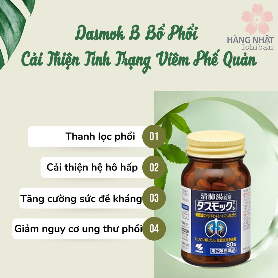 Viên Uống Dasmok B Bổ Phổi Cải Thiện Tình Trạng Viêm Phế Quản   Viên Uống Dasmok B Bổ Phổi Cải Thiện Tình Trạng Viêm Phế Quản
