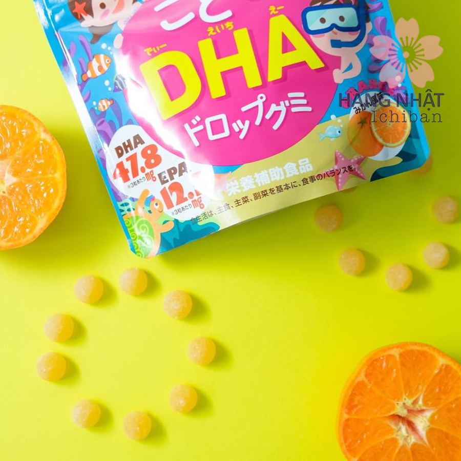 Kẹo Dẻo Bổ Sung DHA Cho Trẻ - Hương Vị Quýt Thơm Ngon Kẹo Dẻo Bổ Sung DHA Cho Trẻ - Hương Vị Quýt Thơm Ngon