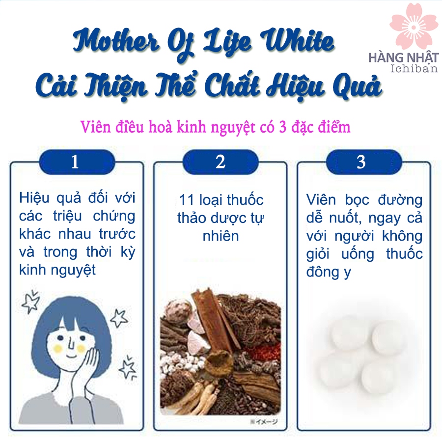 Viên Uống Điều Hoà Kinh Nguyệt - Mother Of Life White Viên Uống Điều Hoà Kinh Nguyệt - Mother Of Life White