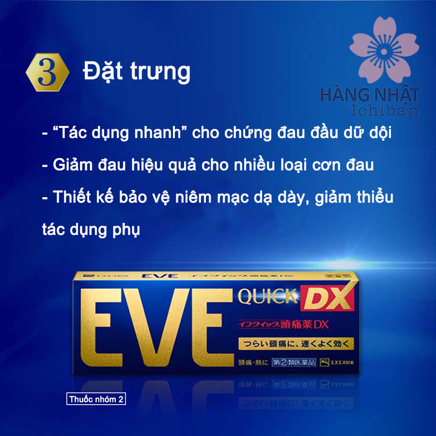 Viên Uống Giảm Đau Hạ Sốt Eve Quick DX - Giải Pháp Nhanh Chóng Viên Uống Giảm Đau Hạ Sốt Eve Quick DX - Giải Pháp Nhanh Chóng