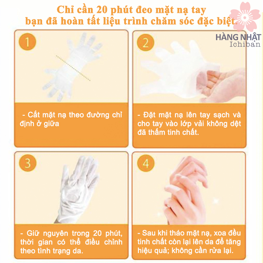 Mặt Nạ Dưỡng Ẩm Tay Handmask - Chăm Sóc Đôi Tay Tại Nhà Mặt Nạ Dưỡng Ẩm Tay Handmask - Chăm Sóc Đôi Tay Tại Nhà