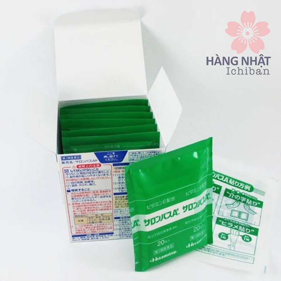 Miếng Dán Salonpas Hisamitsu Ae - Giảm Đau Chống Viêm Nhanh Chóng Miếng Dán Salonpas Hisamitsu Ae - Giảm Đau Chống Viêm Nhanh Chóng