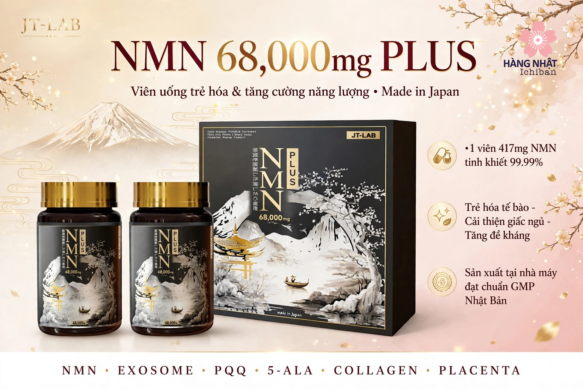 Viên Uống NMN 68,000mg Plus Dưỡng Chất Toàn Diện Viên Uống NMN 68,000mg Plus Dưỡng Chất Toàn Diện