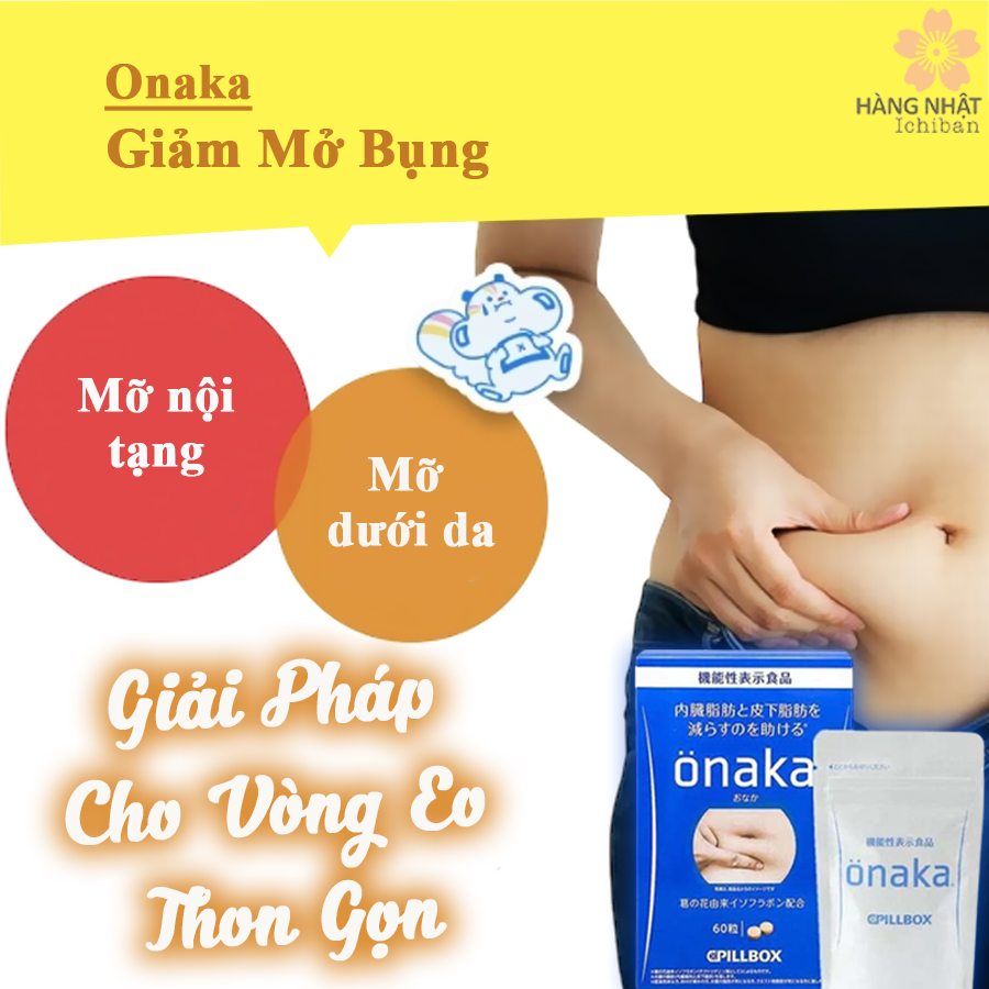Viên Uống Giảm Mỡ Bụng Onaka - Giải Pháp Cho Vòng Eo Thon Gọn Viên Uống Giảm Mỡ Bụng Onaka - Giải Pháp Cho Vòng Eo Thon Gọn