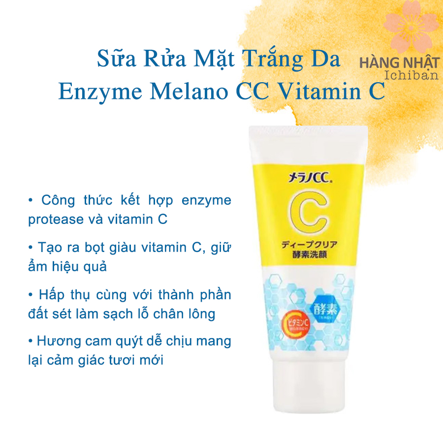Sữa Rửa Mặt Trắng Da Enzyme Melano CC Vitamin C Sữa Rửa Mặt Trắng Da Enzyme Melano CC Vitamin C