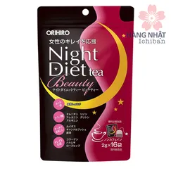 TRÀ GIẢM CÂN ĐÊM CHỨA COLLAGEN VÀ CHIẾT XUẤT THẢO DƯỢC - ORIHIRO NIGHT DIET TEA BEAUTY