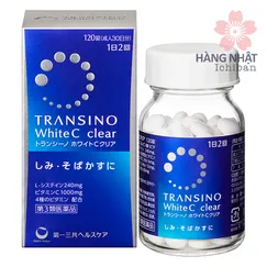 VIÊN UỐNG TRẮNG DA MỜ THÂM NÁM TRANSINO WHITE C CLEAR