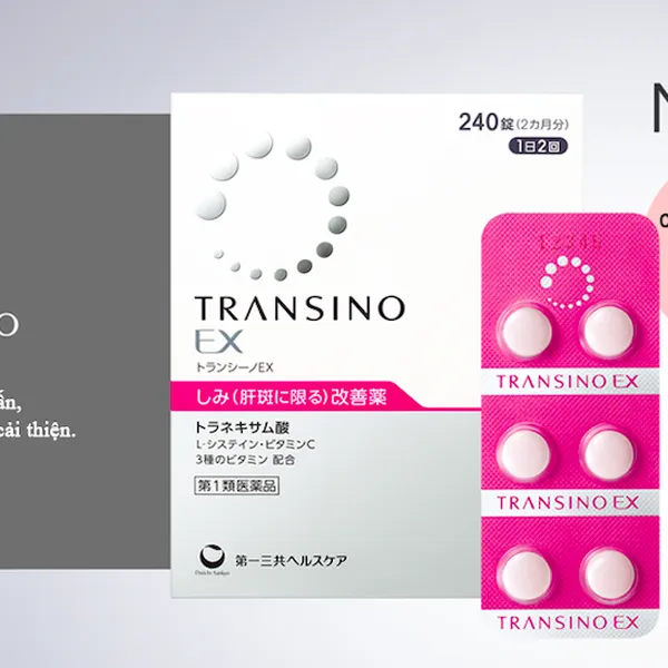 VIÊN TRỊ NÁM DA TRANSINO EX - CHỐNG NÁM HIỆU QUẢ, AN TOÀN