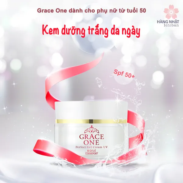 GEL DƯỠNG TRẮNG DA NGÀY CHO TỪ TUỔI 50 GRACE ONE / UV SPF 50 + PA++++