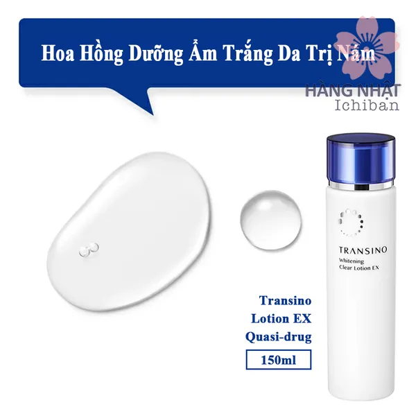 HOA HỒNG DƯỠNG ẨM TRẮNG DA TRỊ NÁM TRANSINO LOTION EX