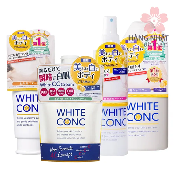 BỘ DƯỠNG THỂ TRẮNG DA WHITE CONC
