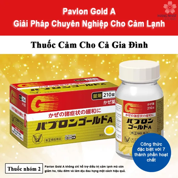 VIÊN CẢM CÚM PAVLON GOLD A - GIẢI PHÁP CHUYÊN NGHIỆP CHO CẢM LẠNH