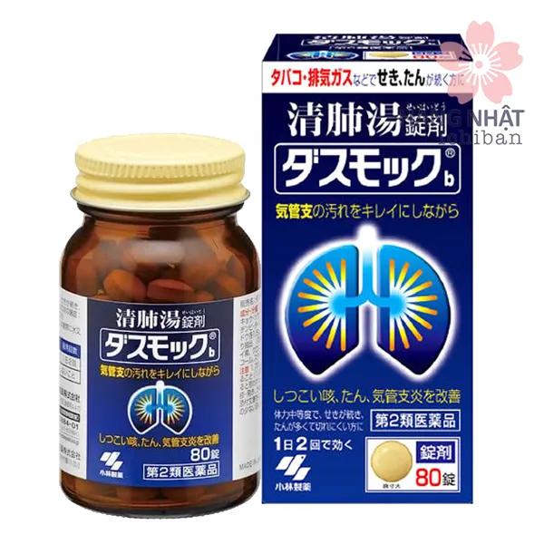 VIÊN UỐNG DASMOK B BỔ PHỔI CẢI THIỆN TÌNH TRẠNG VIÊM PHẾ QUẢN