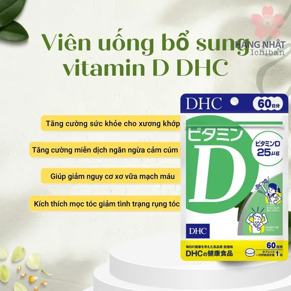 VIÊN UỐNG BỔ SUNG VITAMIN D DHC