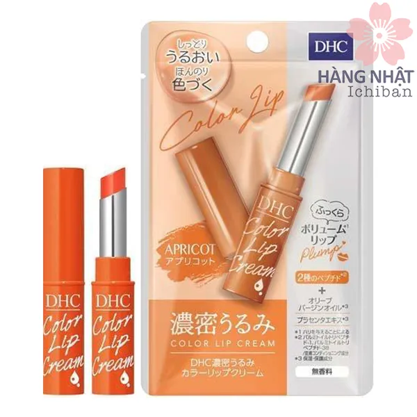 DƯỠNG MÔI DHC DENSE MOIST COLOR LIP CREAM MÀU QUẢ MƠ