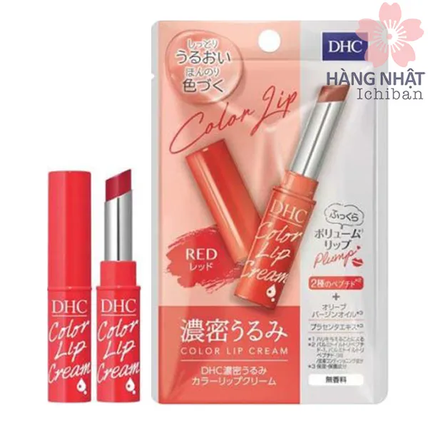 DƯỠNG MÔI DHC DENSE MOISTURE COLOR LIP CREAM SẮC ĐỎ
