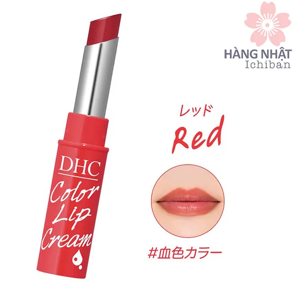 DƯỠNG MÔI DHC DENSE MOISTURE COLOR LIP CREAM SẮC ĐỎ