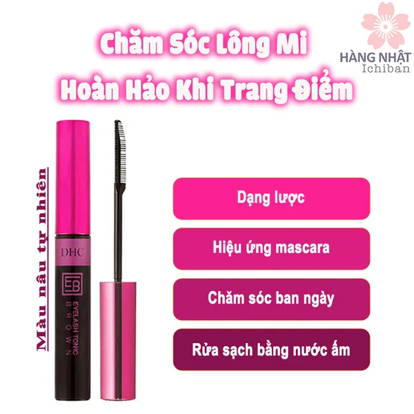 TINH CHẤT DƯỠNG DÀI MI DHC EYELASH TONIC BROWN
